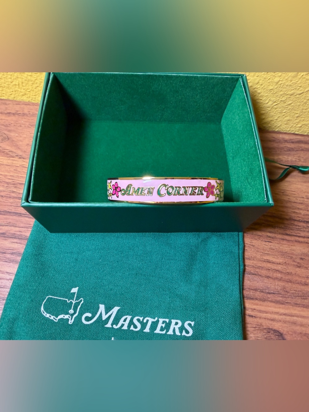 2026 Masters x Mignonne Gavigan Berckmans Place Bangle - Pink Amen Corner